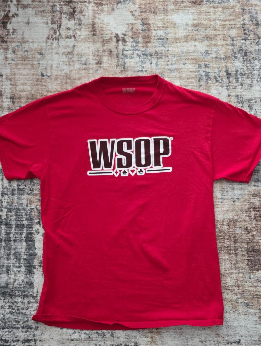 Mens WSOP Red Graphic Tee